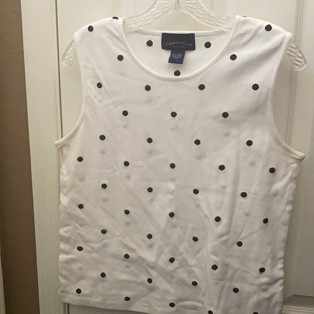 FINAL MARKDOWN CHARTER club tank top petite medium